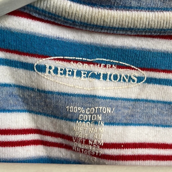 Northern Reflections striped v neck T-shirt - Picture 3 of 3